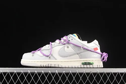All Categories Nk SB Dunk Series Nk SB Dunk Low Low-top sneakers Pure original version OF x Nk Dunk Low OW Gray SB smashed backboard fashion casual sneakers DM1602-125